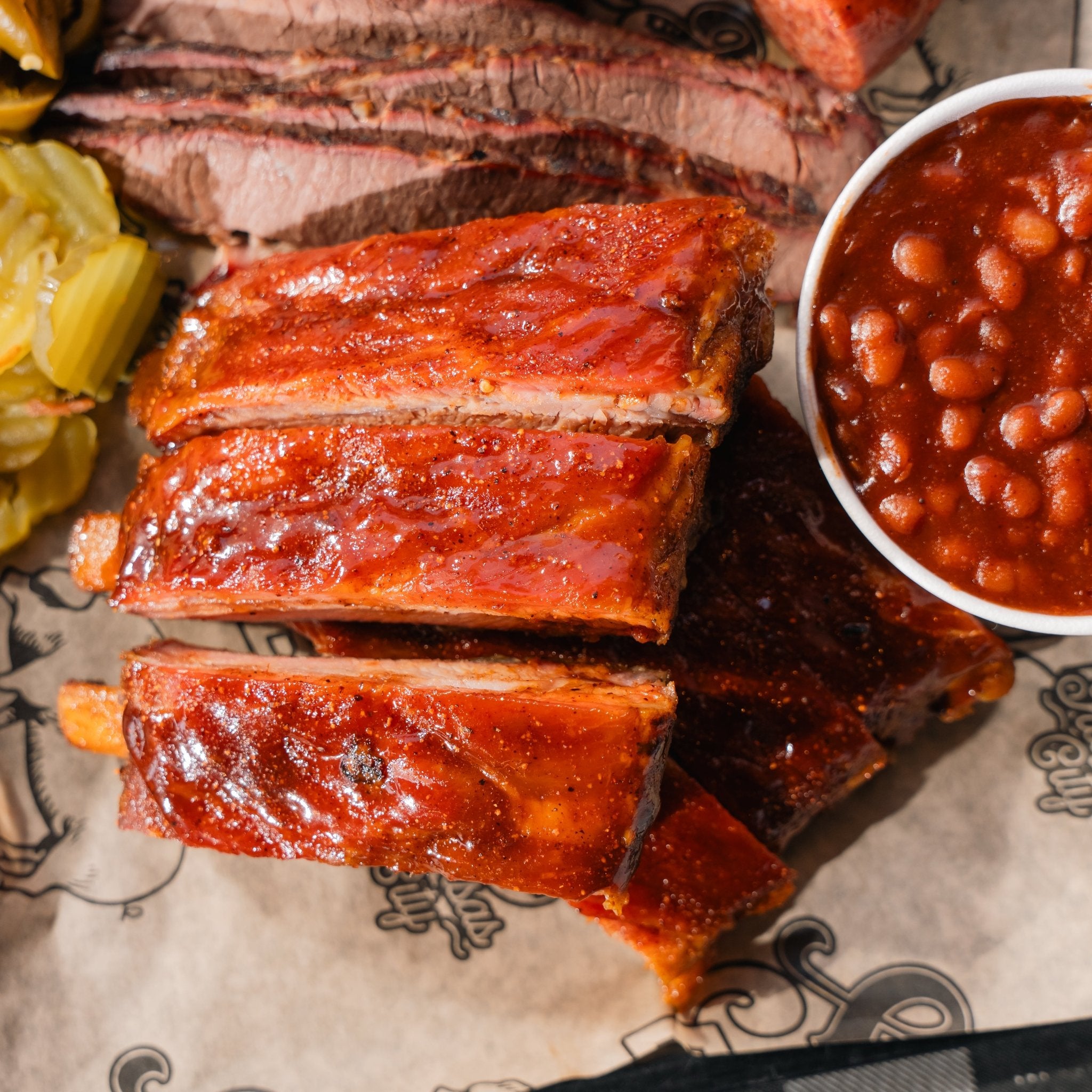 Ribs Plus 3 Meats - Slap's BBQ